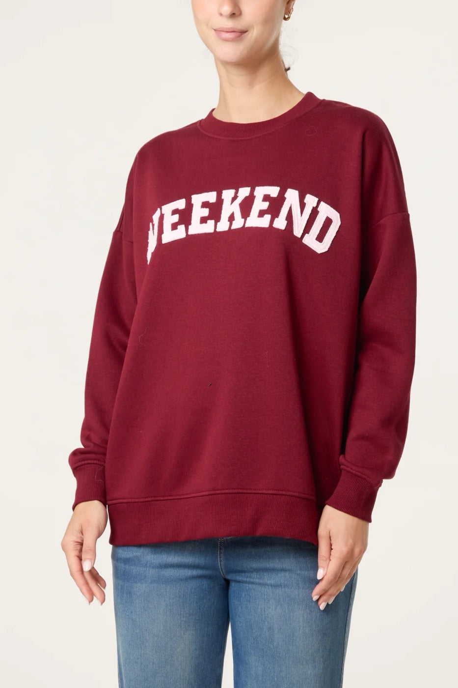 Weekend Sweatshirt Wine - Burgundy