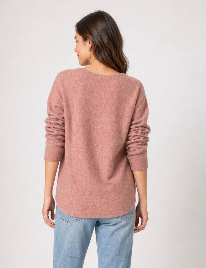 Textured Knit Boat Neck Sweater - Mixed Pack (2)