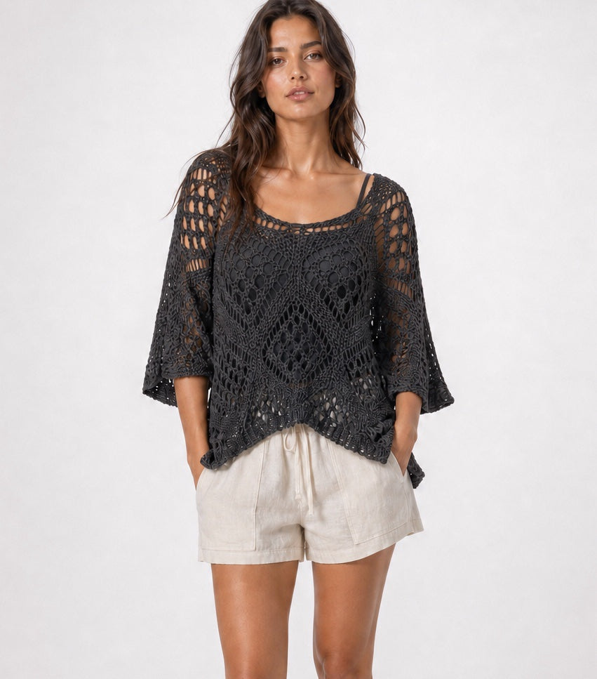 Open Knit Geometric Sweater - Mixed Pack