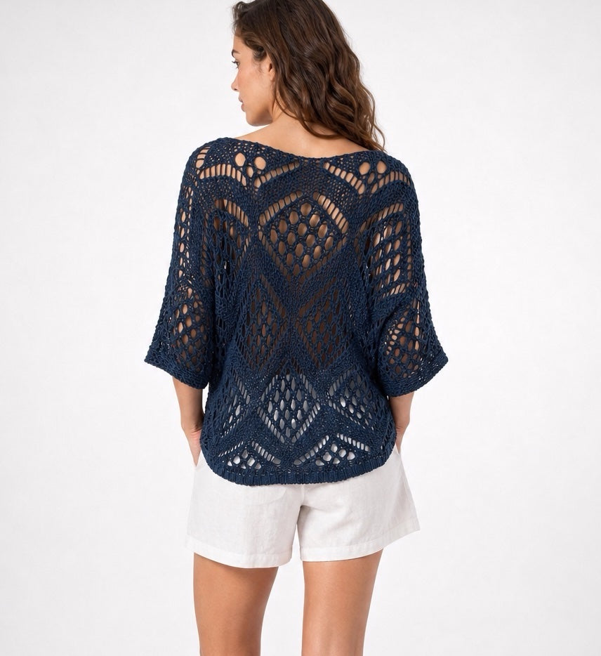 Open Knit Geometric Sweater - Mixed Pack