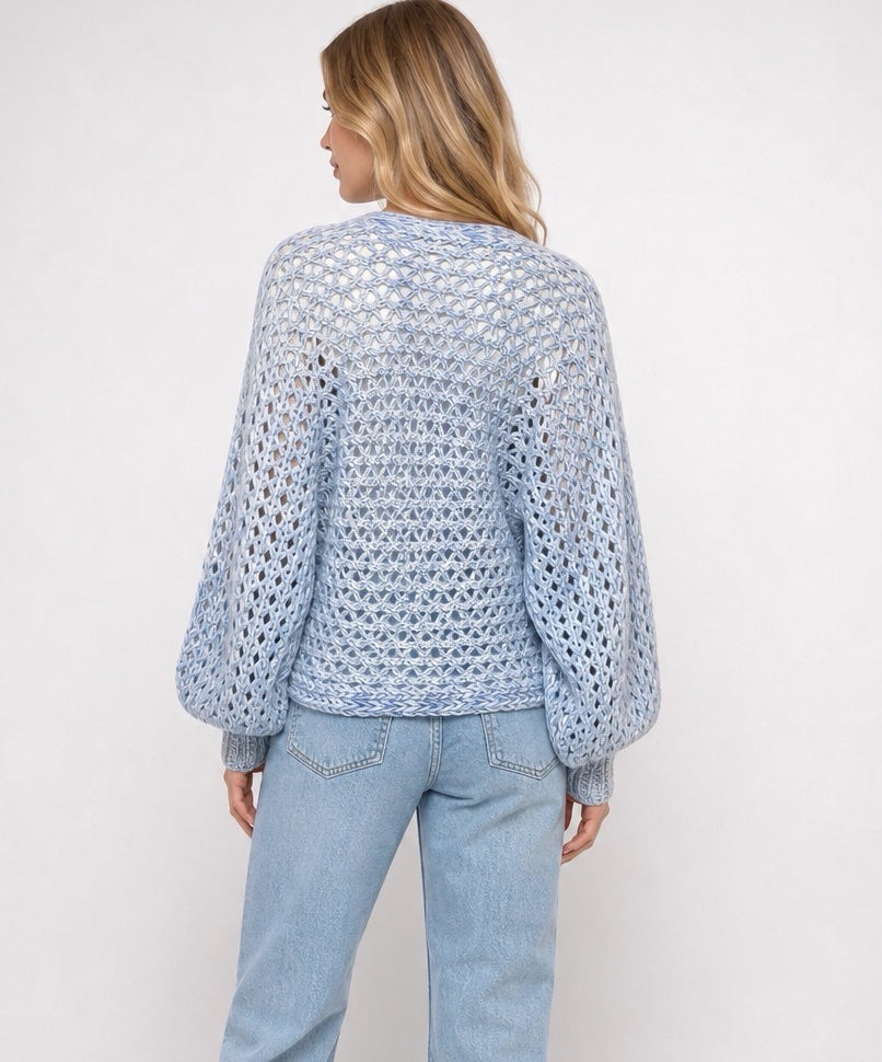 Floral Embellished Open-Knit Cardigan - Mixed Pack (2)