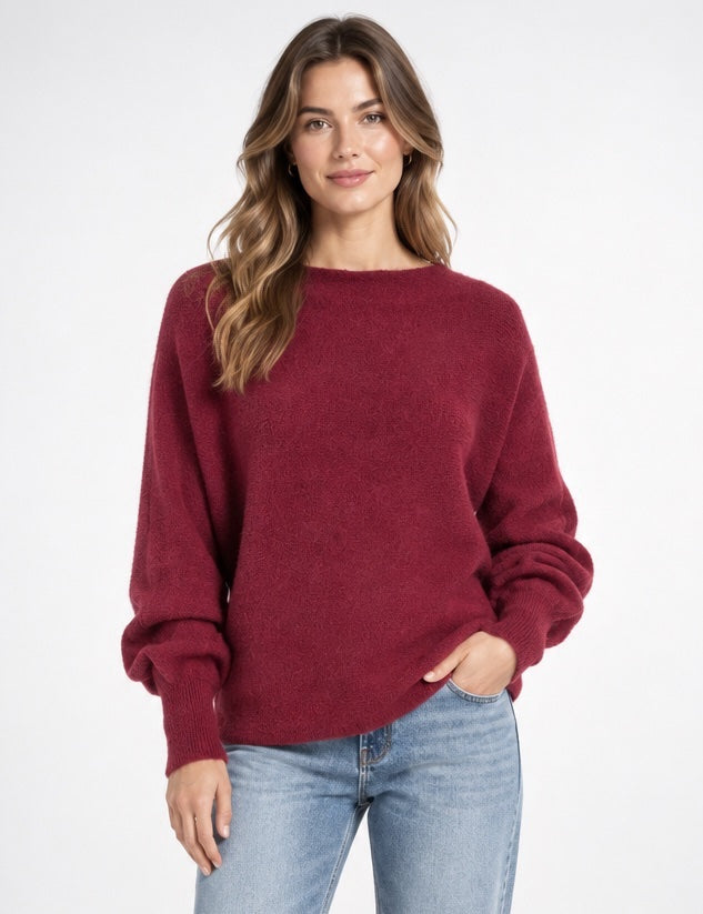 Soft Feel Button Back Batwing Jumper  - Mixed Pack