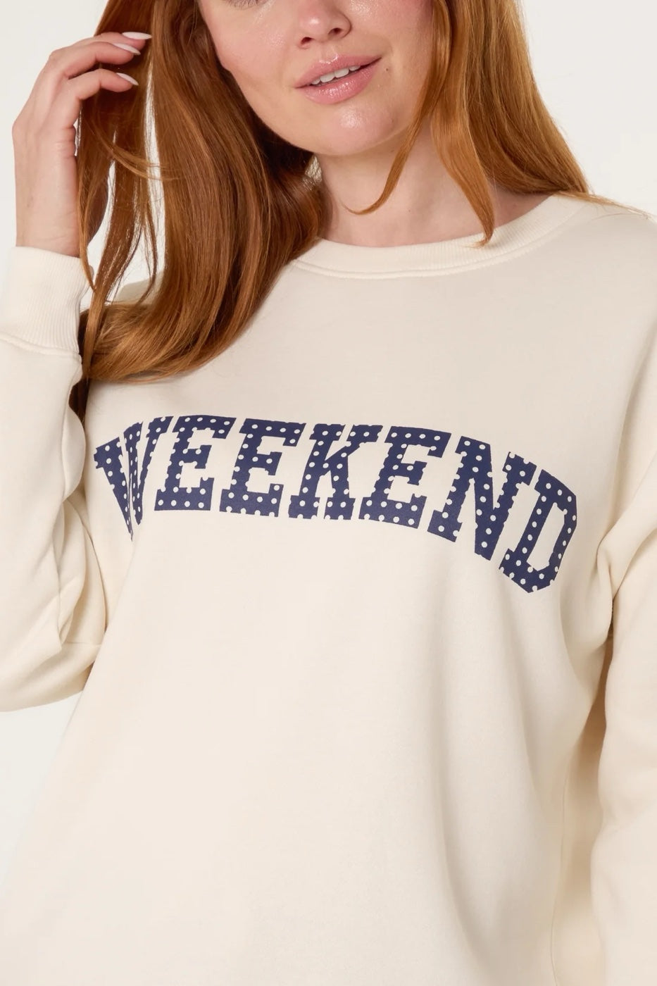 Weekend Graphic Sweatshirt - Ivory