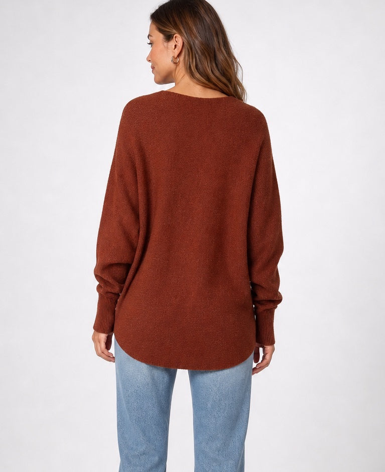 Relaxed Textured Batwing Jumper - Mixed Pack (2)