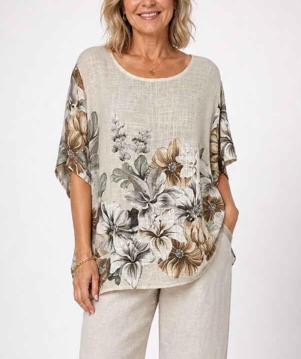 Bold Flower Italian Cotton Top - Mixed Pack