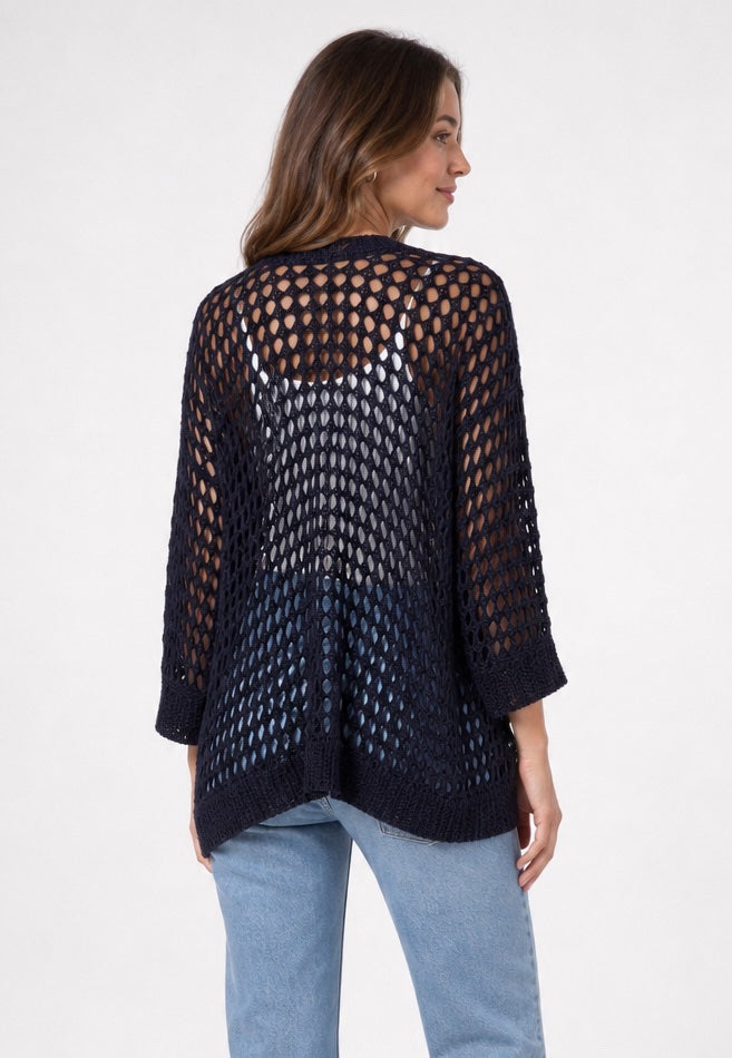 Open-Knit 3/4 Sleeve Cardigan - Mixed Pack (2)