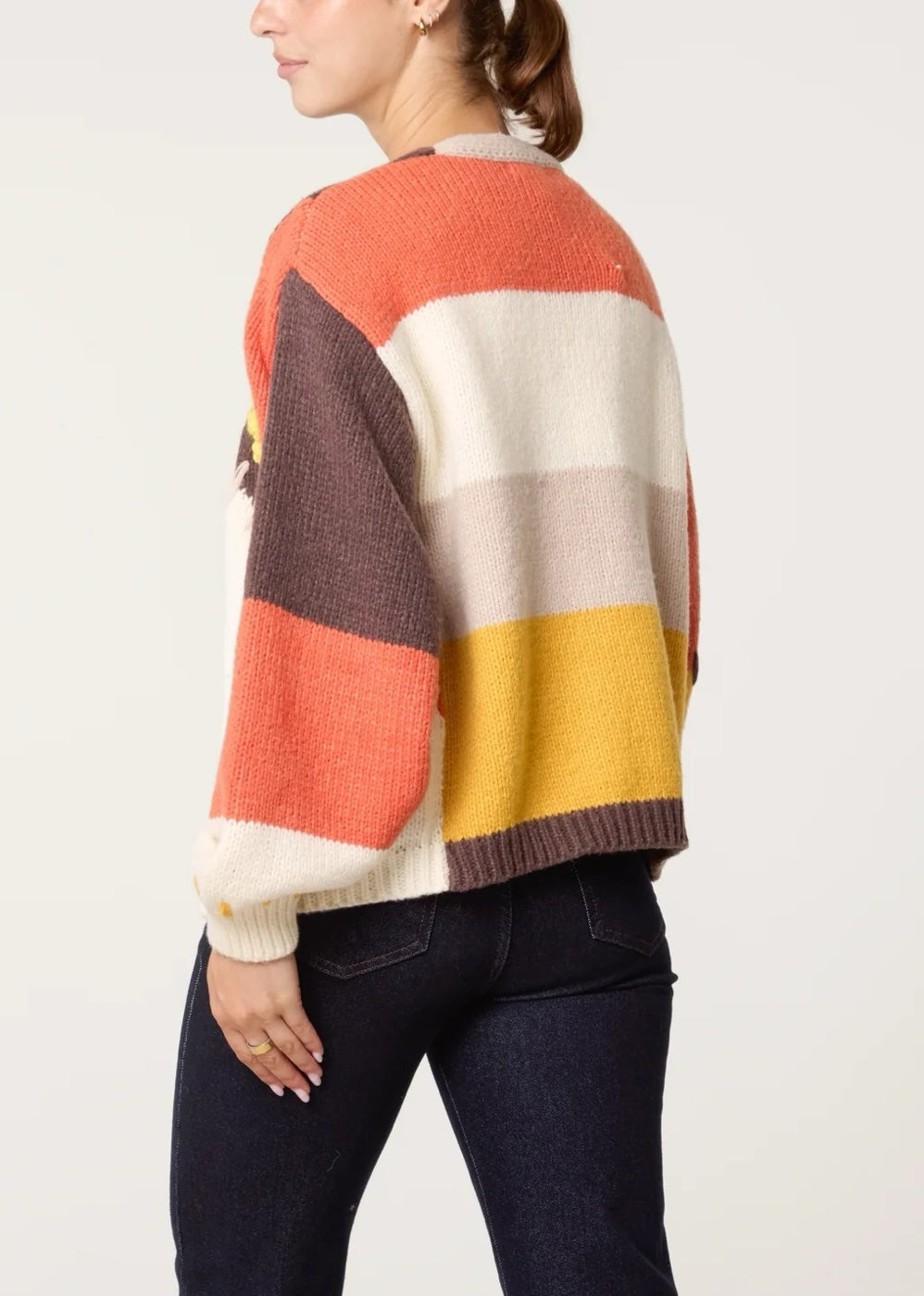 Patchwork Floral Appliqué Cardigan - Multi (2)