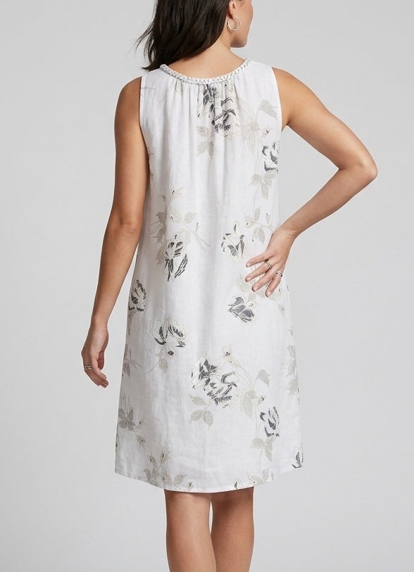 Floral Shimmer Print Linen Dress - Mixed Pack