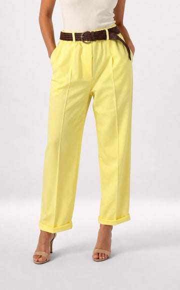 High Waist Pleated Wide Leg Trousers - Mixed Pack