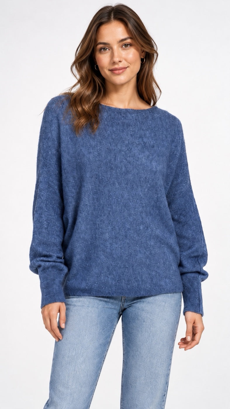 Button Back Boat Neck Jumper - Mixed Pack