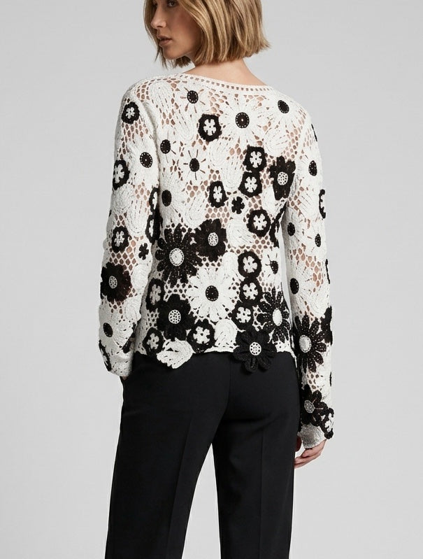 Floral Crochet Lace Knit Top - Mixed Pack