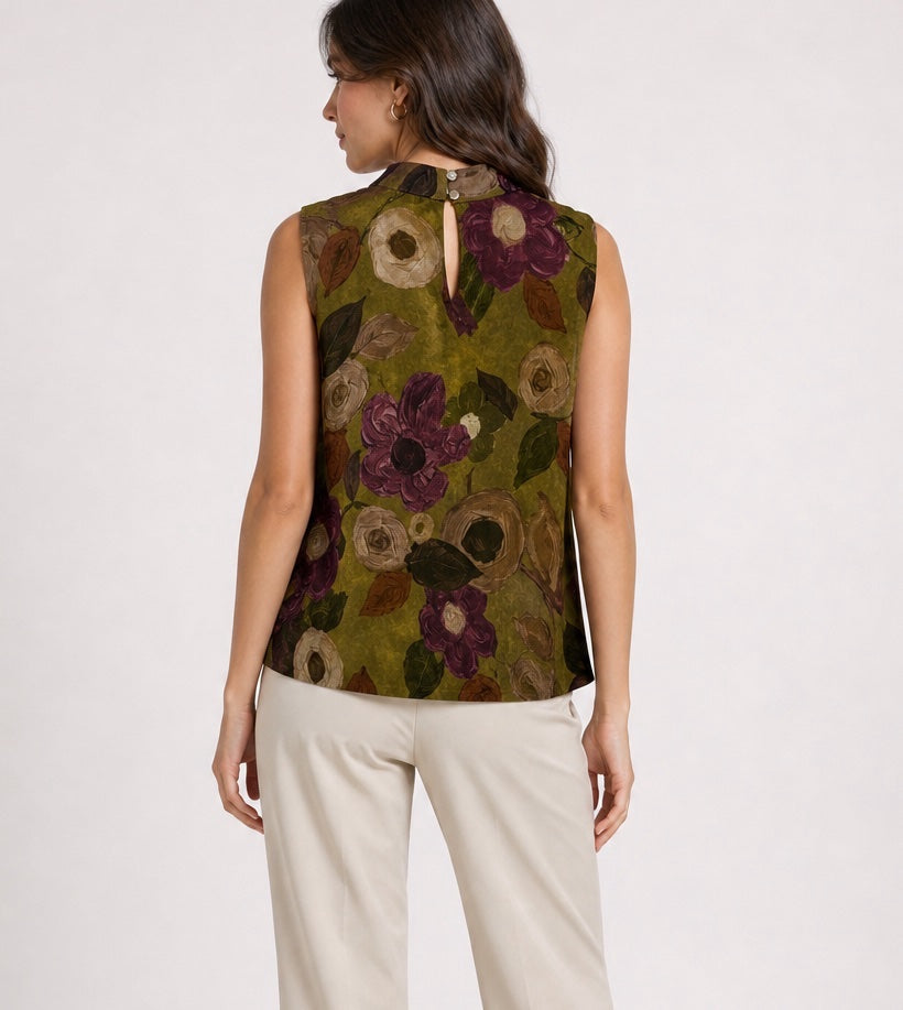 Floral Print Bubble Hem Blouse - Mixed Pack (2)