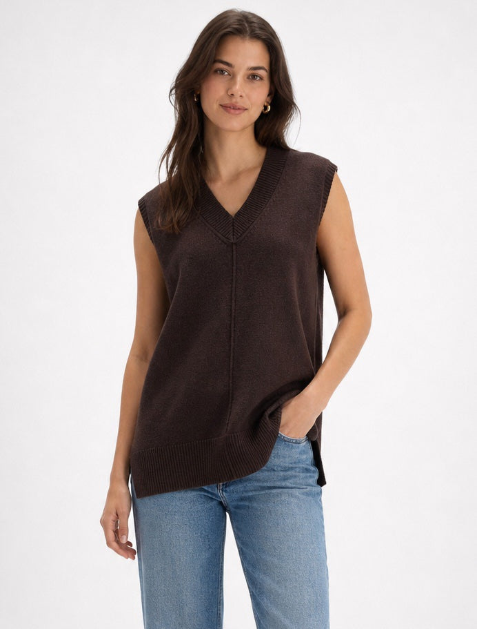 Oversized Sleeveless V-Neck Knit Vest - Mixed Pack