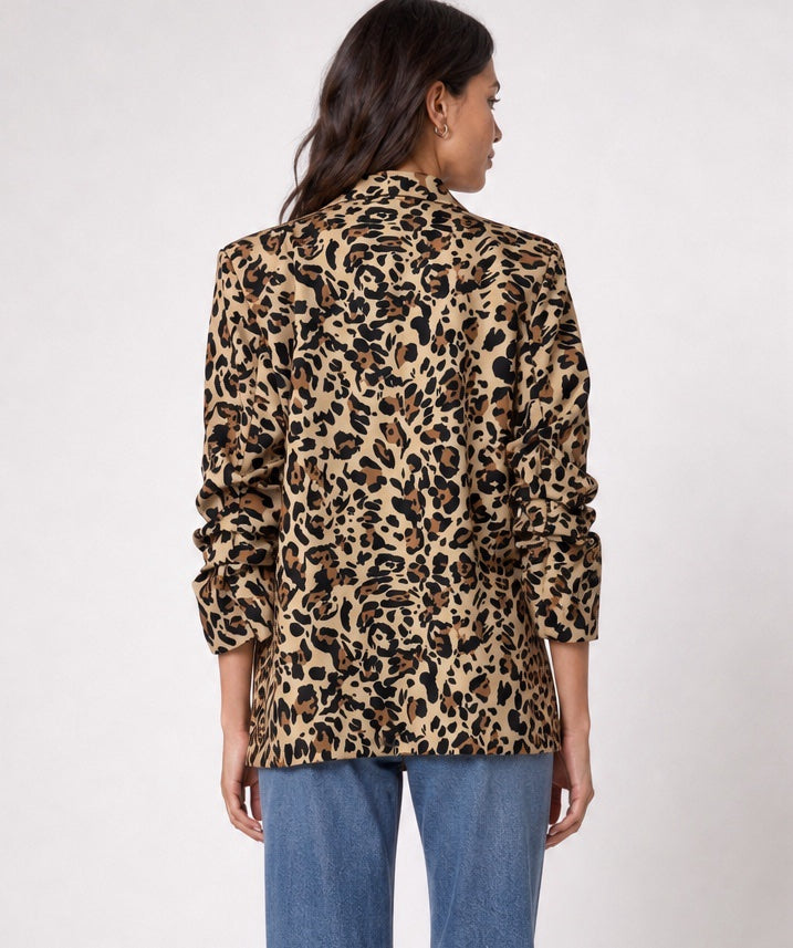 Leopard Print Blazer - Animal (2)