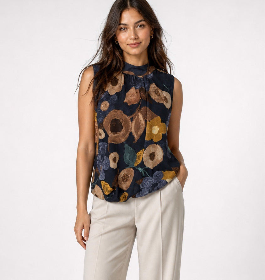 Floral Print Bubble Hem Blouse - Mixed Pack
