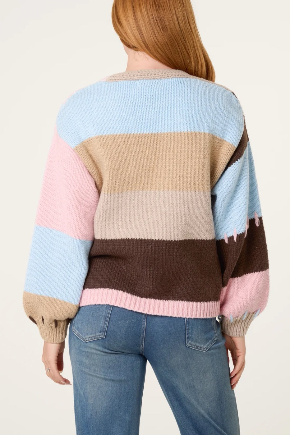 Patchwork Knit Cardigan - Multi (2)