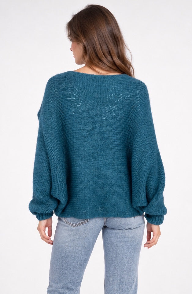 Asymmetric Crossover Wool Knit Sweater - Mixed Pack (2)