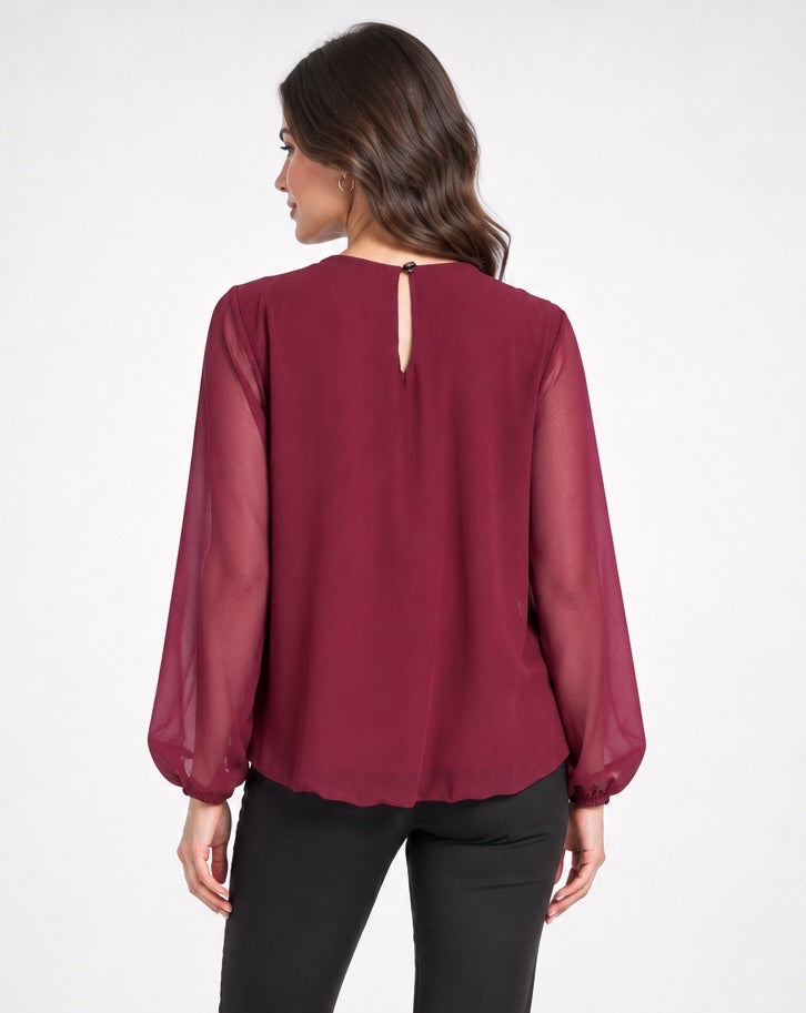 Sequin & Sheer Sleeve Top - Mixed Pack (2)