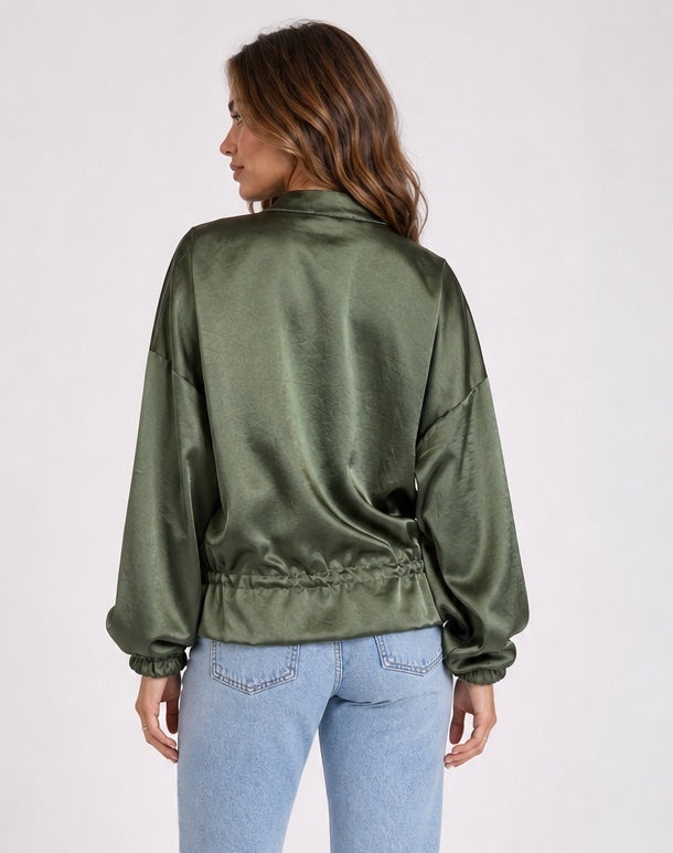 Satin Bomber Jacket with Drawstring Hem - Mixed Pack (2)