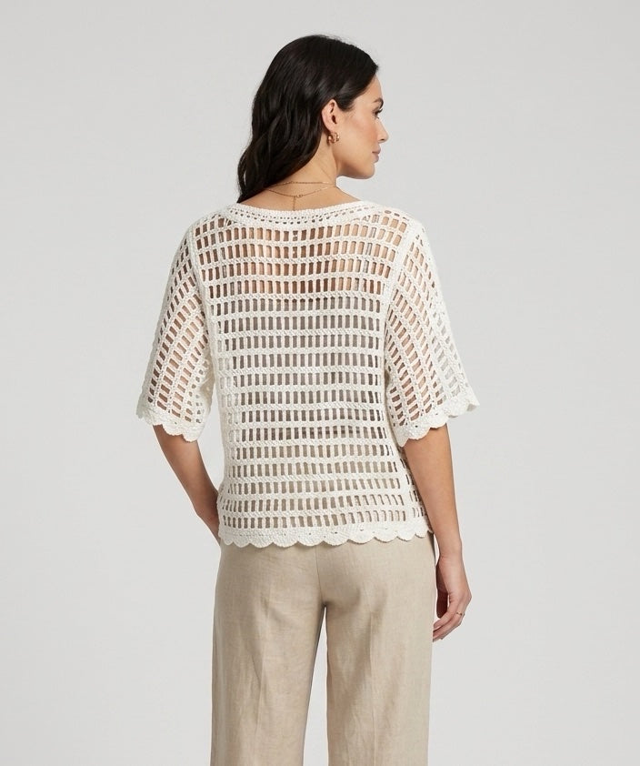 Crochet Lace V-Neck Top - Mixed Pack (2)