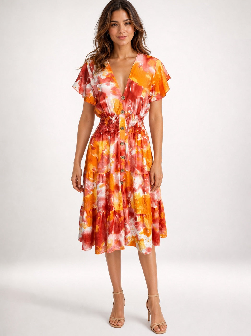 Abstract Print Midi Dress - Mixed Pack