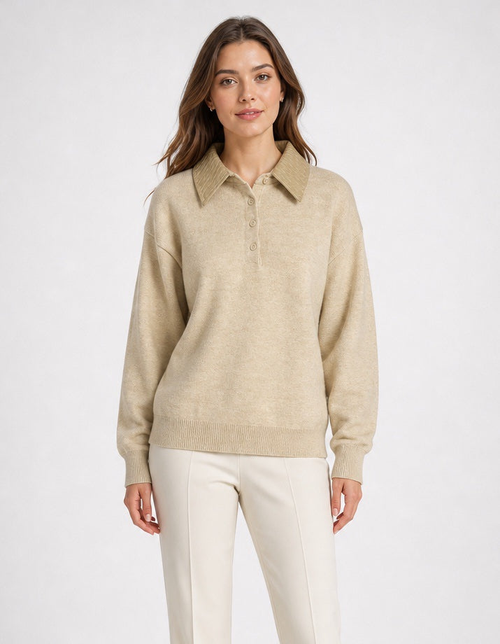 Textured Collar Knit Polo - Mixed Pack