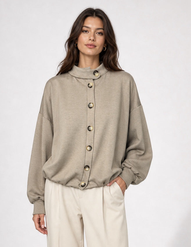 High Bubble Hem Button Jacket  - Mixed Pack