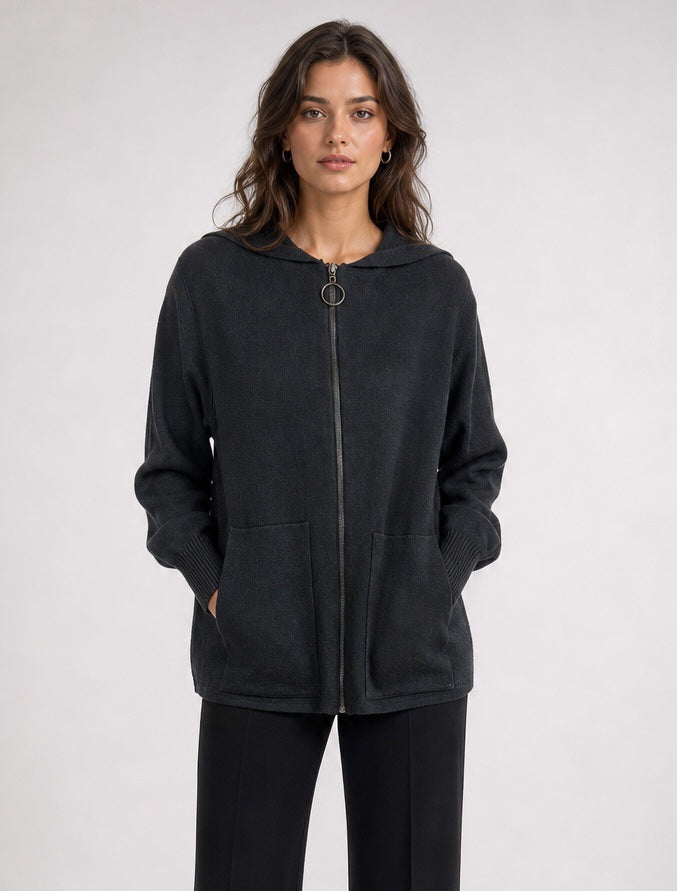 Knit Zip-Up Hooded Jacket  - Mixed Pack