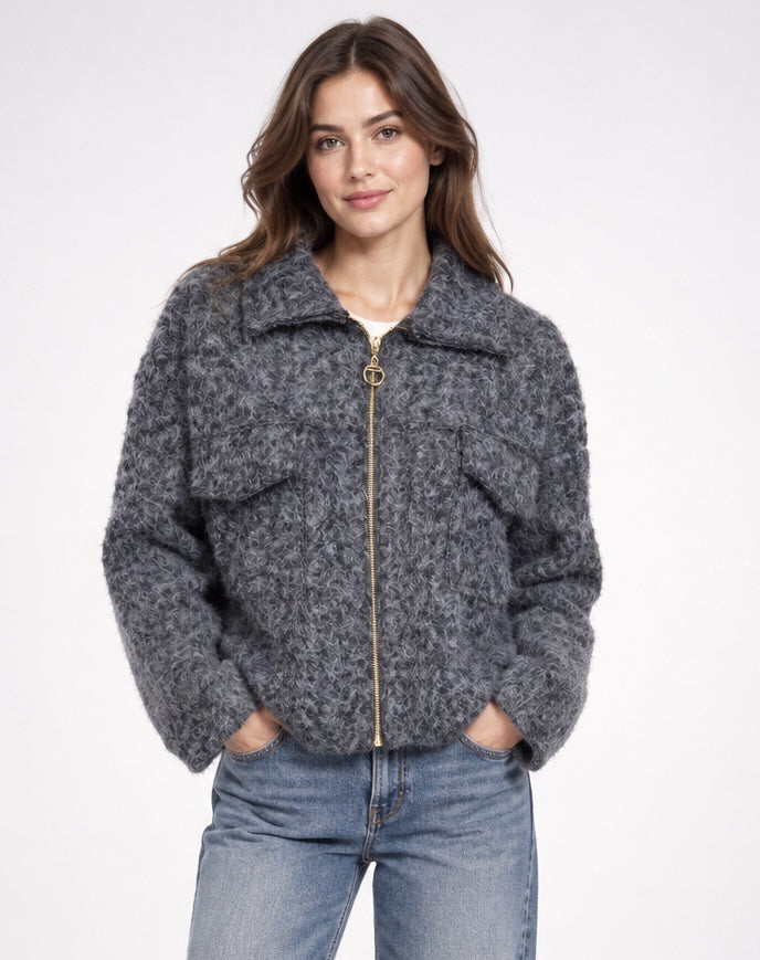 Textured Zip-Front Jacket - Mixed Pack