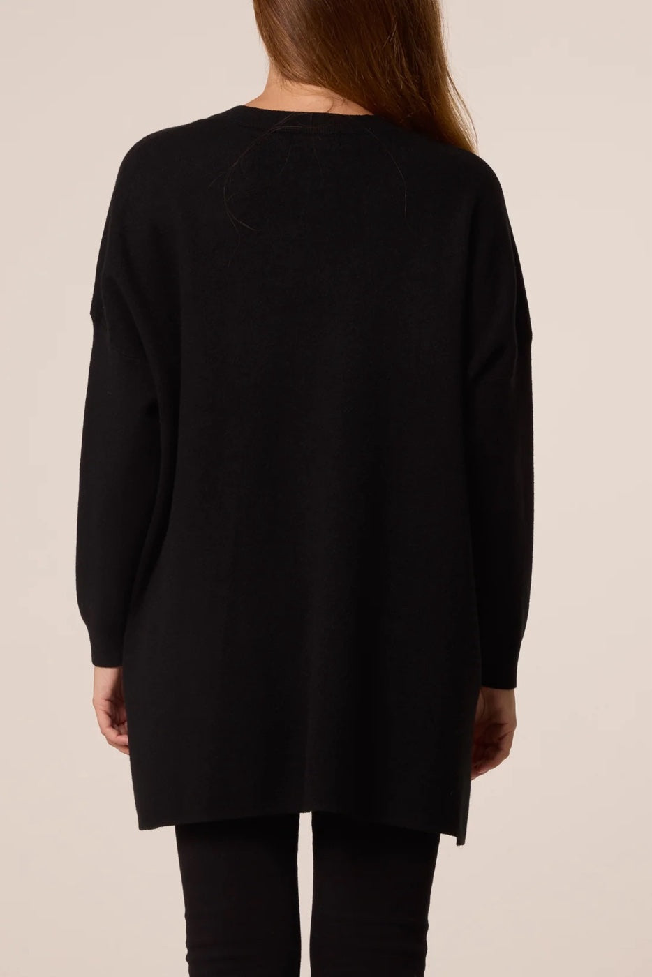 Embellished V-Neck Sweater - Black (2)