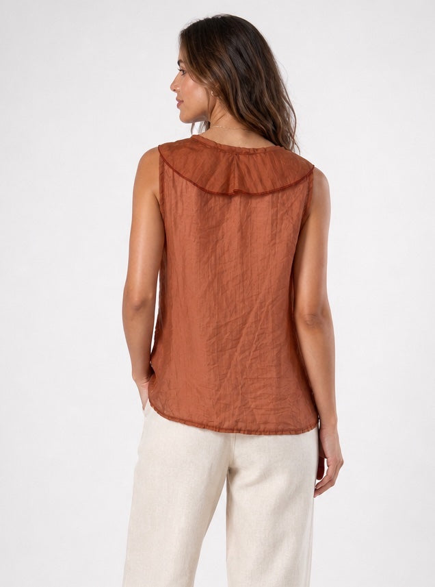 Embroidered Ruffle Front Blouse - Mixed Pack (2)