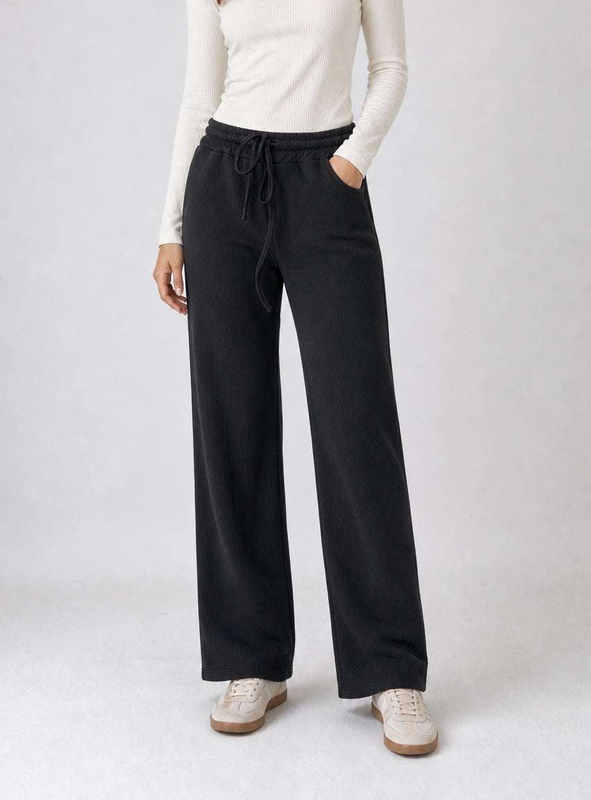 Ribbed Wide-Leg Trousers - Mixed Pack