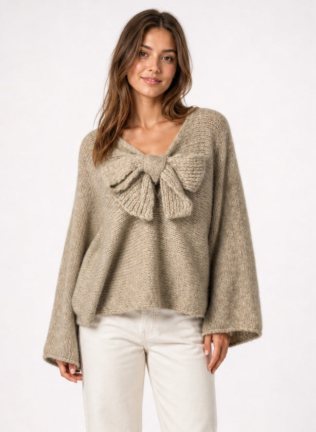 Wool Blend Jumper with Bow Detail - Mixed Pack