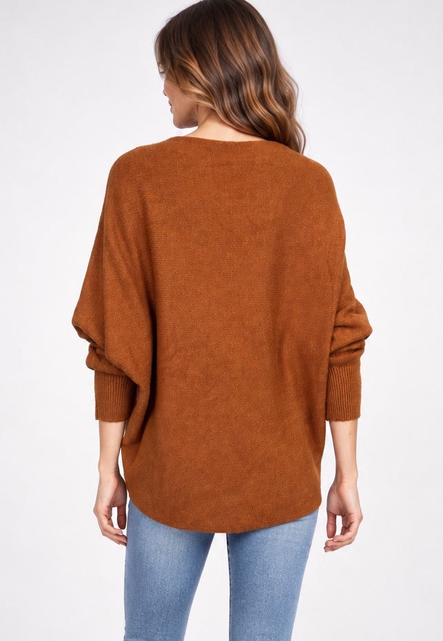 Boat Neck Batwing Jumper - Mixed Pack (2)