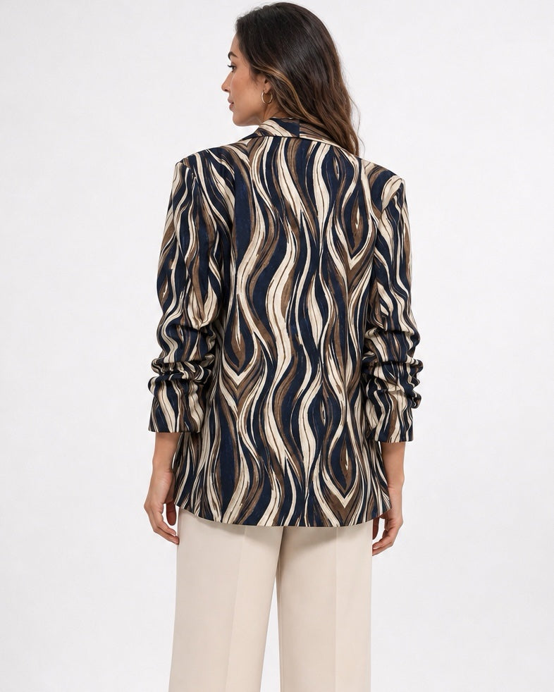 Abstract Print Blazer - Mixed (2)