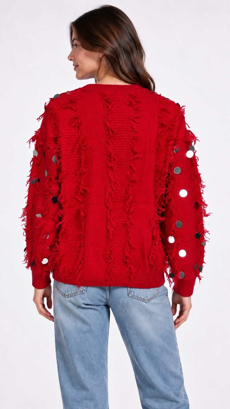 Sequin and Fringe Embellished Jumper - Mixed Pack (2)