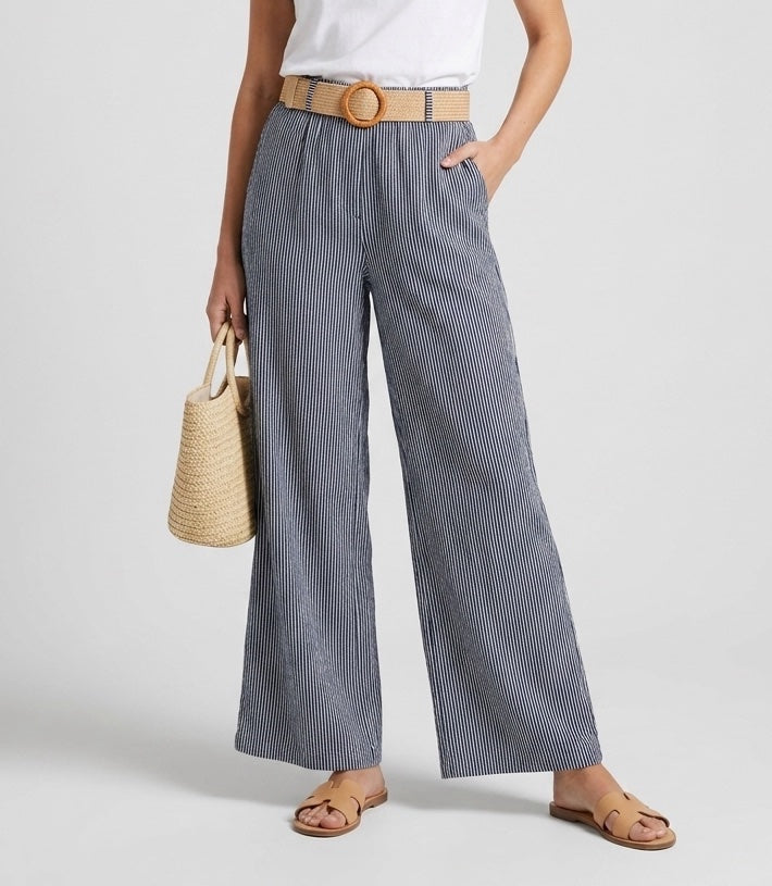 Stripe lightweight belted Trousers - Mixed Pack