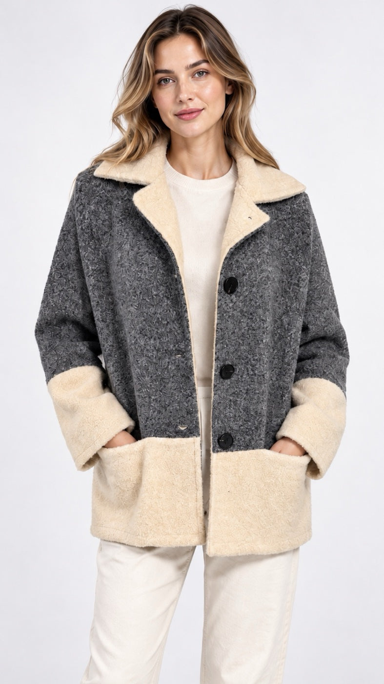 Contrast Boiled Wool Italian Jacket - Mixed Pack