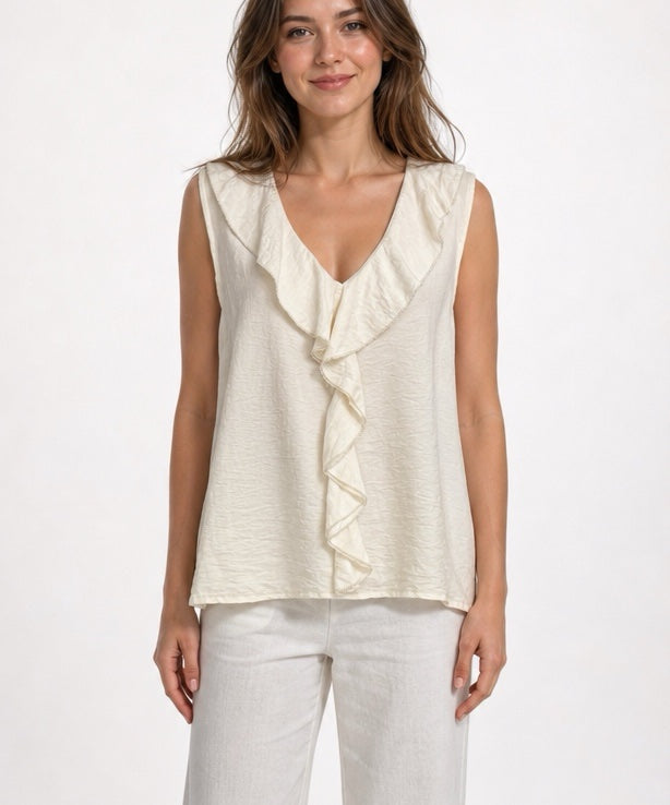 Ruffle Trim V-Neck Blouse - Mixed Pack