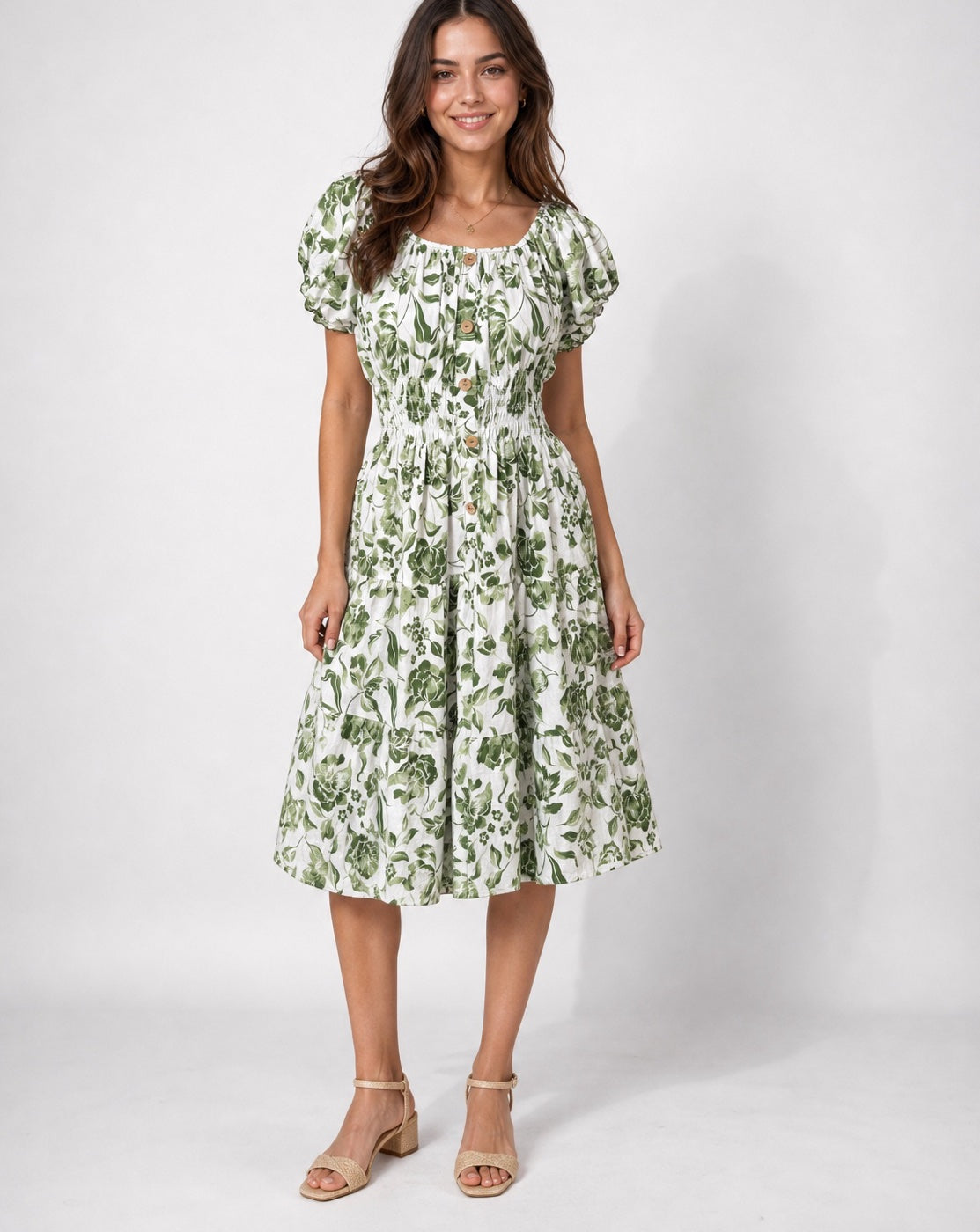 Floral Leaf Print Midi Dress - Mixed Pack