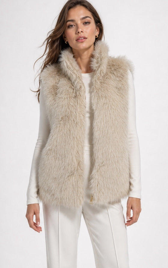Faux Fur Zip Gilet - Mixed Pack