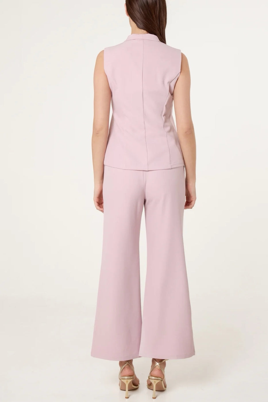 Tailored Waistcoat and Trouser Set - Powderpink