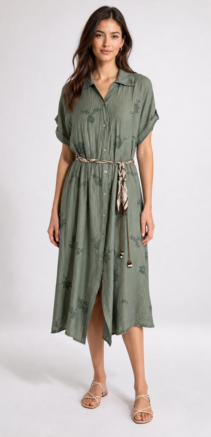 Textured Embroidered Midi Dress - Mixed Pack