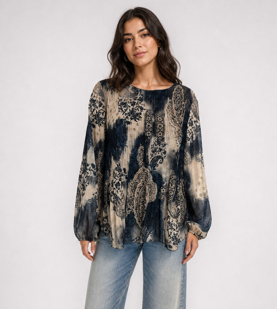 Embellished Paisley Print Blouse - Mixed Pack