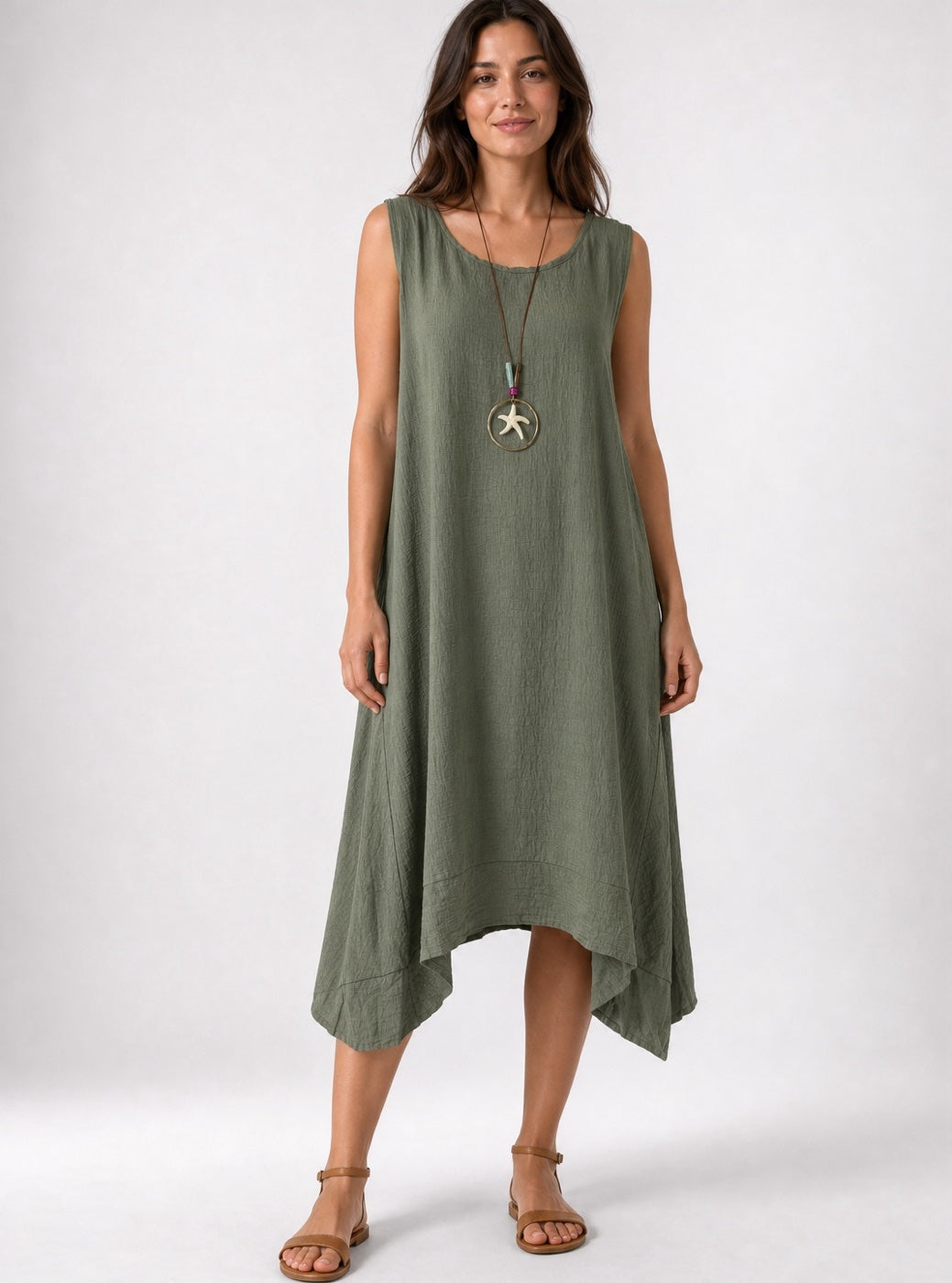 Textured Asymmetric Hem Midi Dress - Mixed Pack