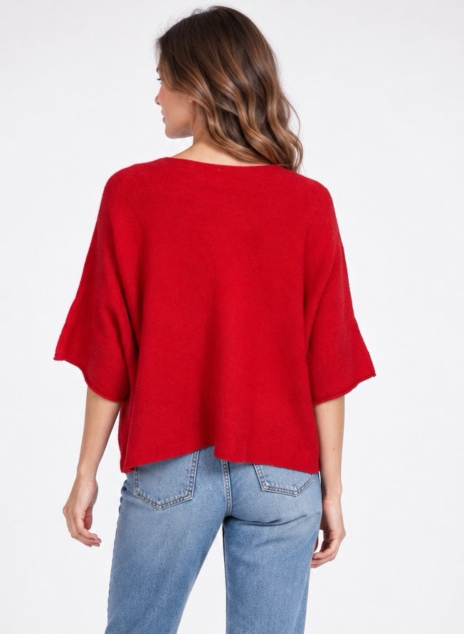 Textured Knit Batwing Jumper - Mixed Pack (2)