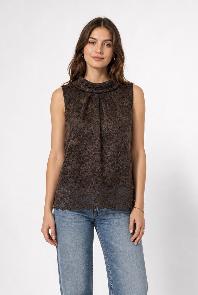 Floral Lace Mock Neck Top - Mixed Pack