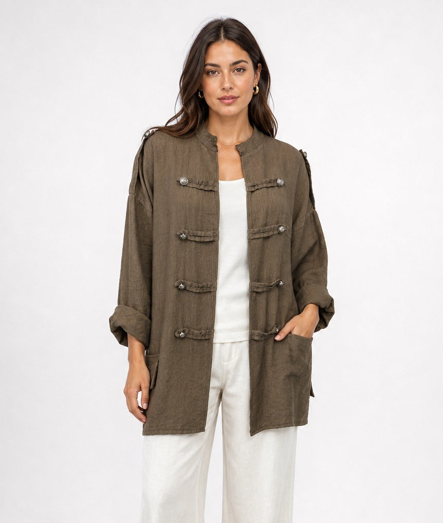 Textured Military Toggle Jacket - Mixed Pack