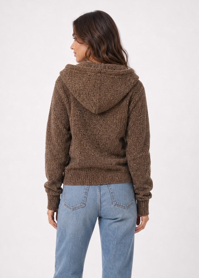 Chenille Knit Zip-Up Hoodie - Mixed Pack (2)