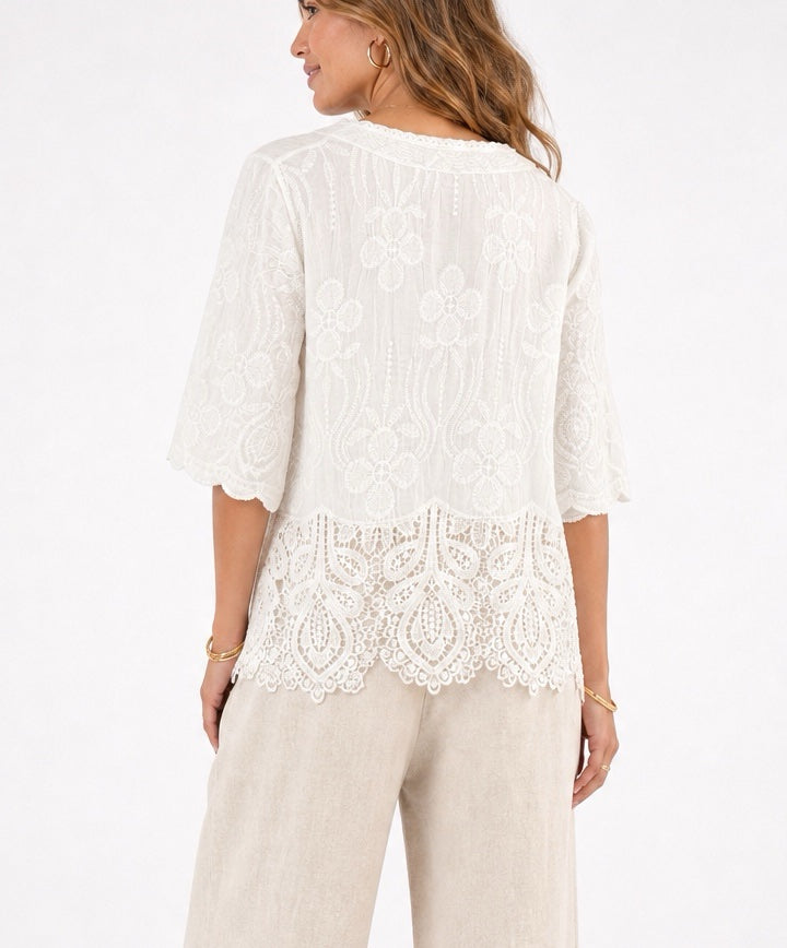 Embroidered Lace Blouse - Mixed Pack (2)